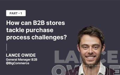 PART 1: How can B2B stores tackle purchase process challenges? – An interview with Lance Owide