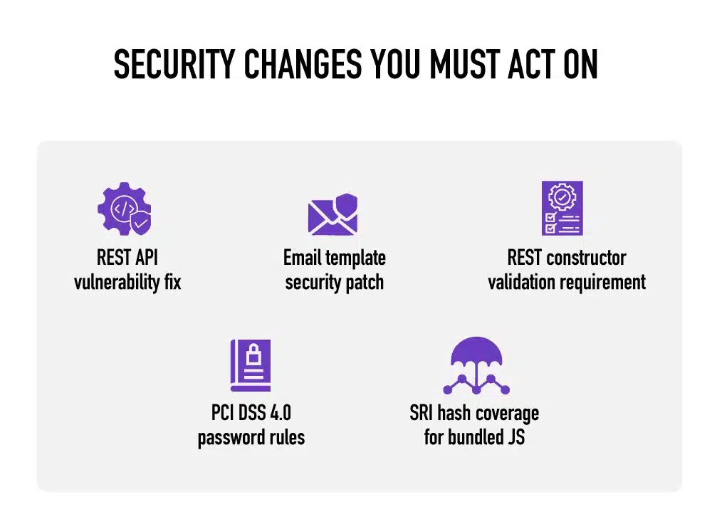 Security changes you must act on