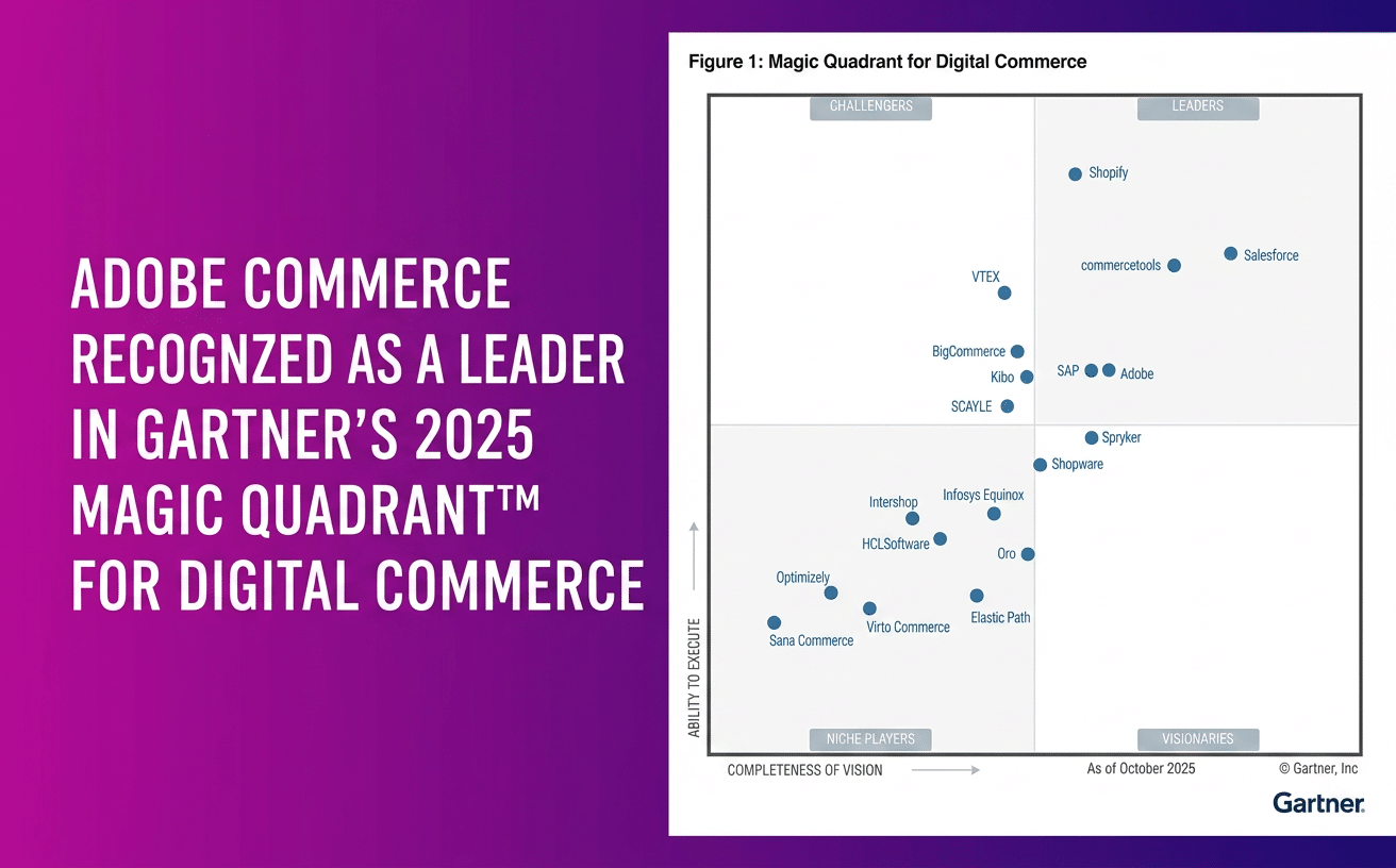 Adobe Commerce Recognized as a Leader in Gartner's 2025 Magic Quadrant™ for Digital Commerce